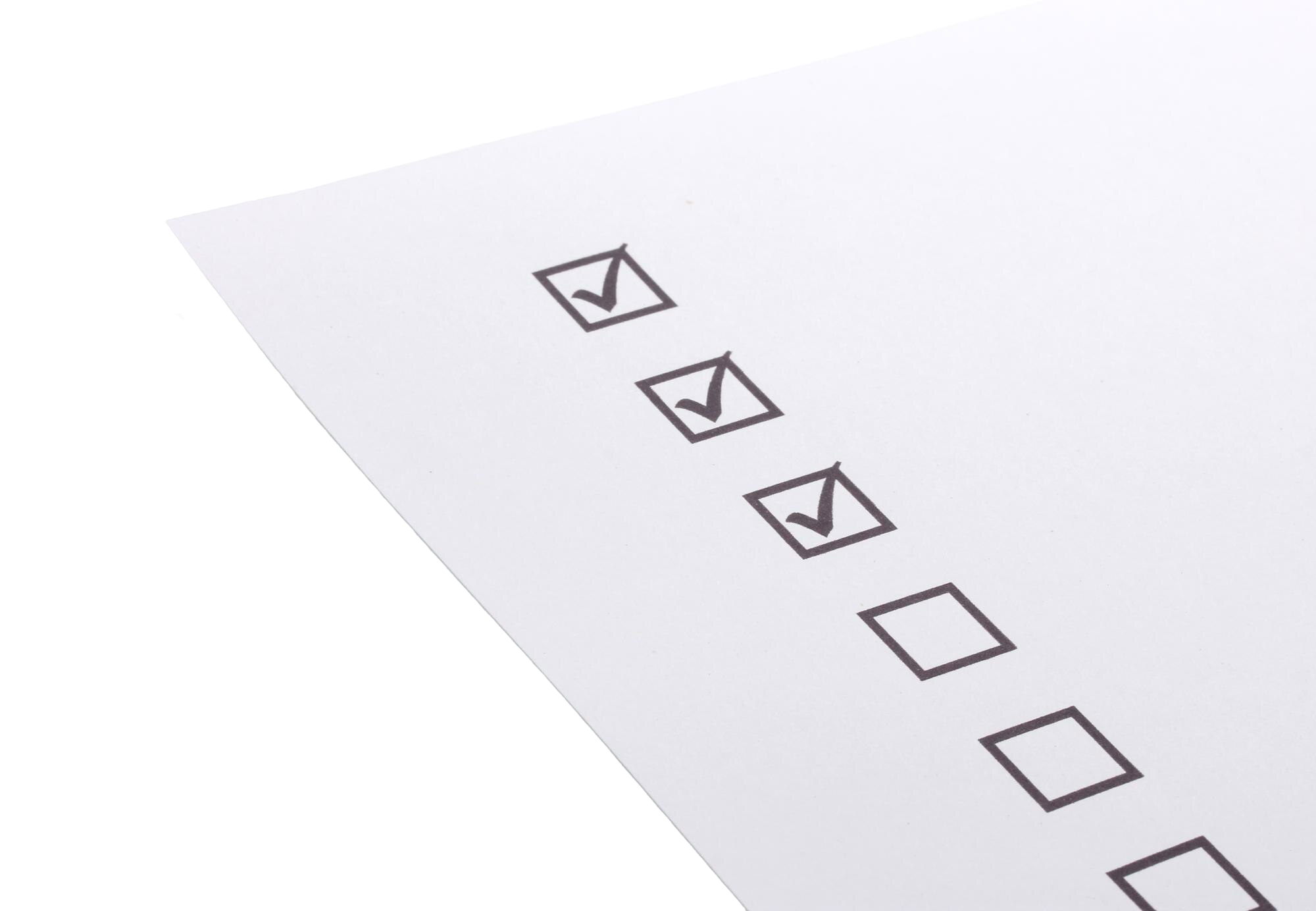 checklist-isolated-white